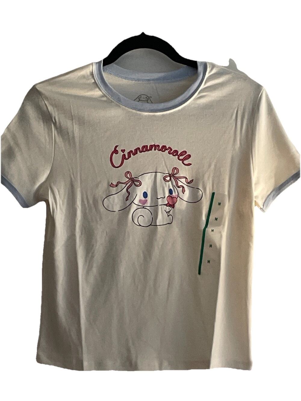 Cinnamoroll Women’s Short Sleeve Graphic T-Shirt - Ivory Sz Medium
